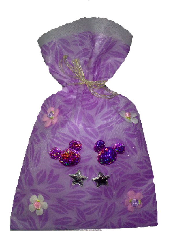 Gift Bag Leave Purpel2